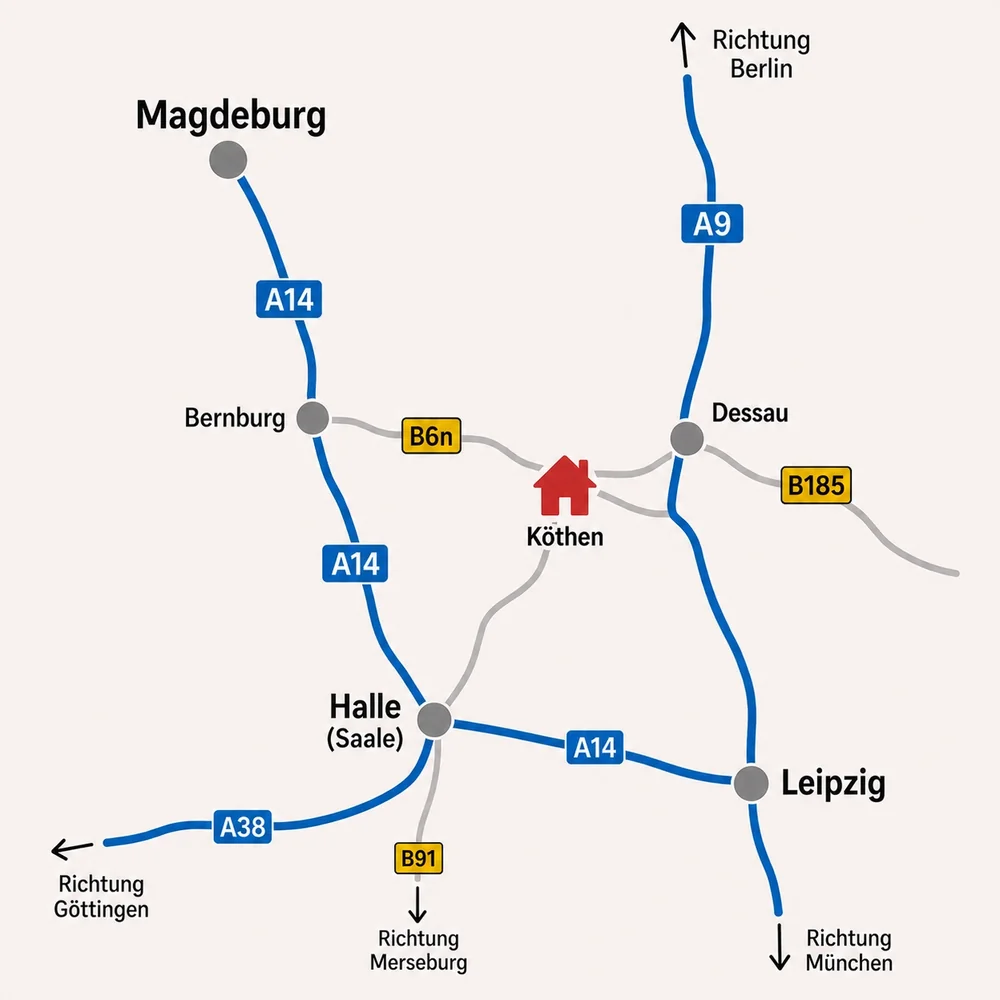 Karte: Einzugsgebiet in Sachsen-Anhalt